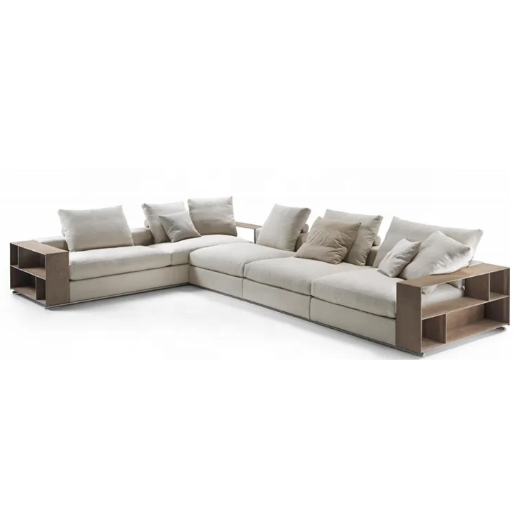 

Modern Designs Sectional Couches Microfiber Fabric Sofa L Shape Recliner Sofa Set Furniture Living Room Sofas