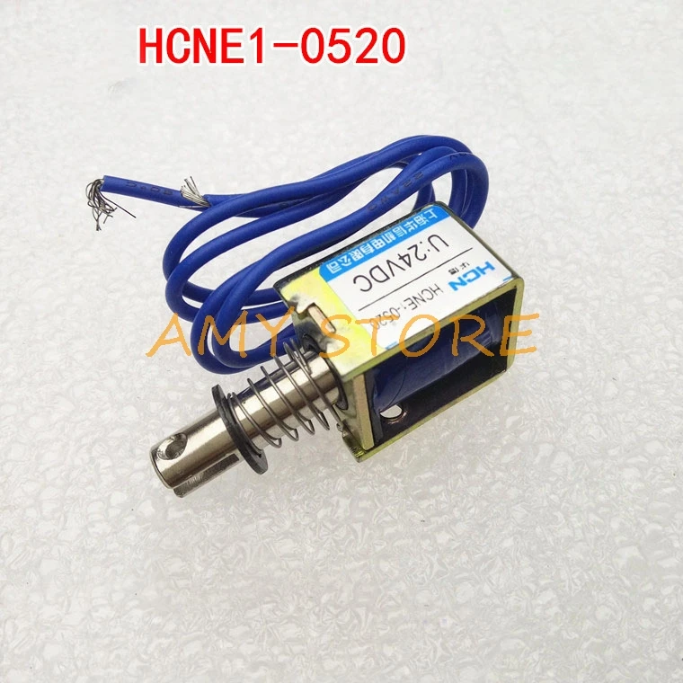 DC 12V DC 24V 4N 10mm Stroke Open Frame Electromagnetic Linear Solenoid Actuator HCNE1-0520 Pull Type 20x13x16mm