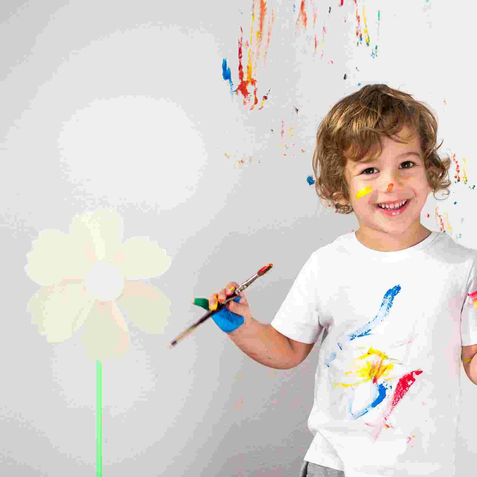 Cata-vento pintura moinho de vento crianças festa favores brinquedos inacabado papel em branco graffiti cataventos para crianças brinquedos ao ar livre