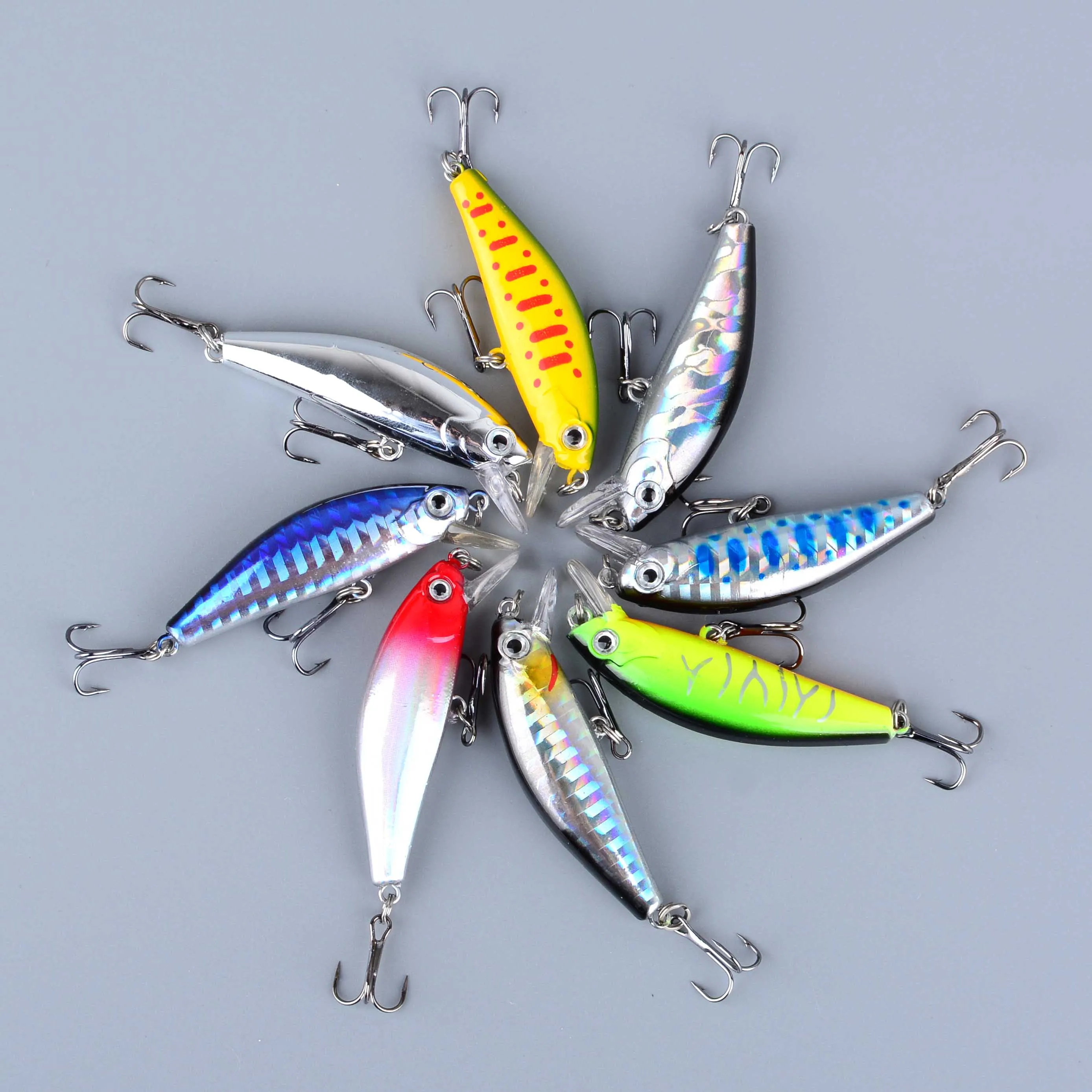 Señuelo Minnow hundible Wobbler Crank para lubina con anzuelo - imagen 2