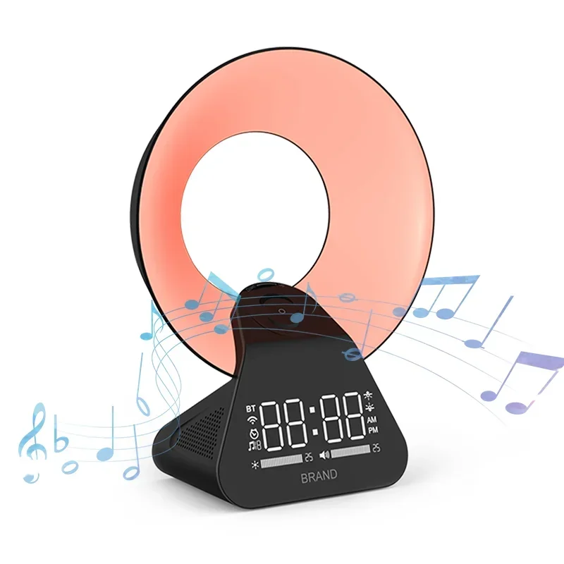 

8 natural sounds sleep aid led digital colour radio clocks cool alarm clock for kids