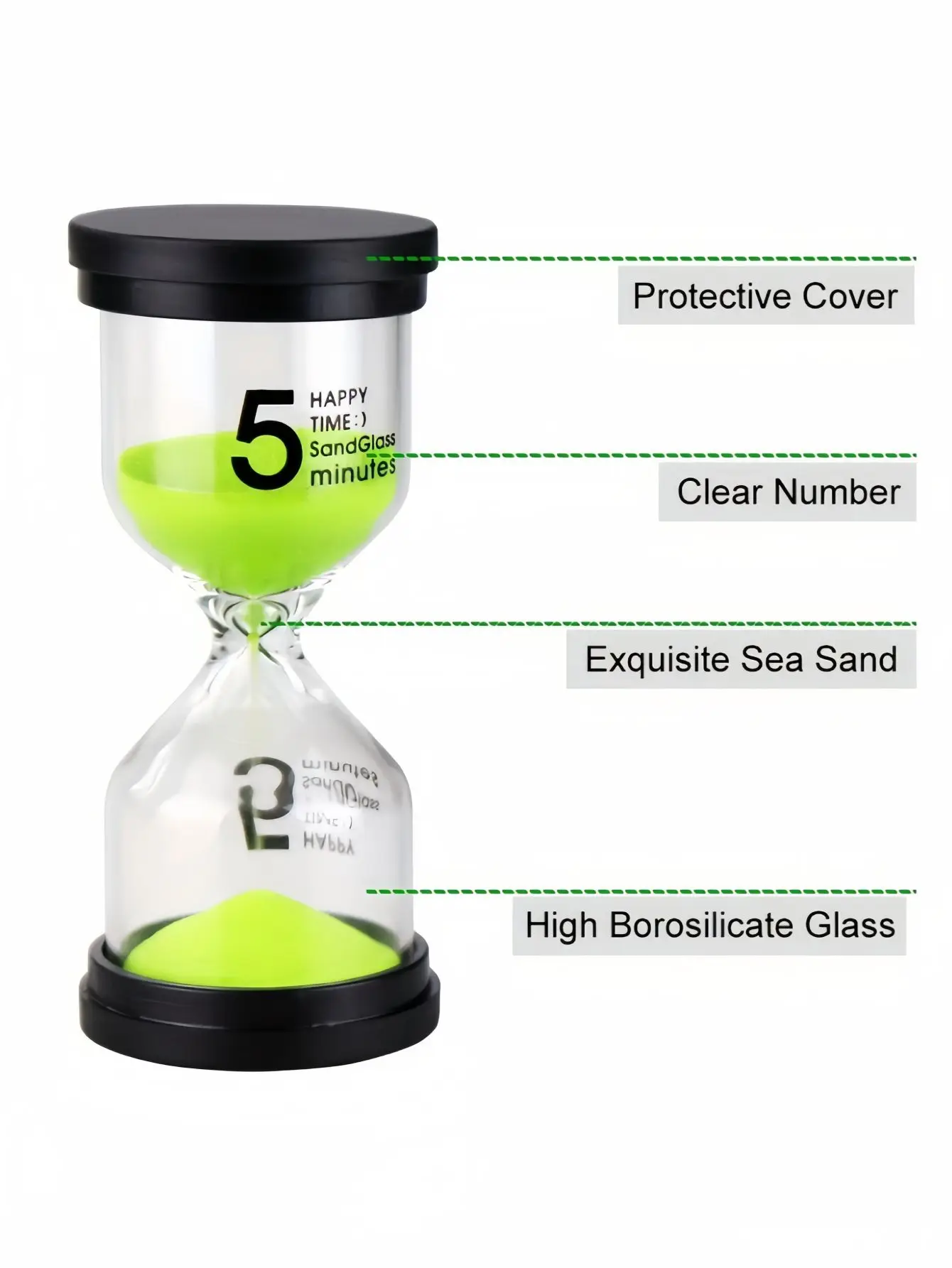 1/6 exquisite color decompression timer continuous timer game classroom home office kitchen timer (color random)