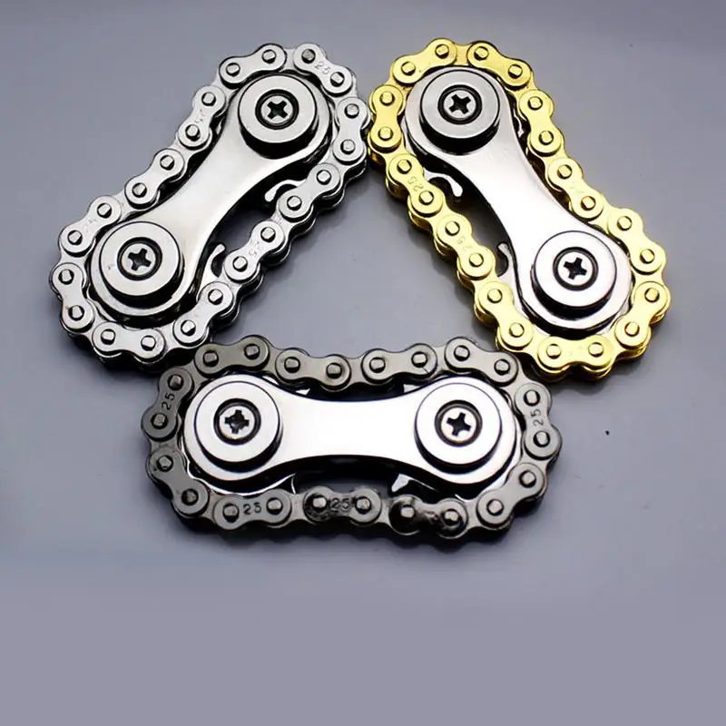 

Sprockets Flywheel Fingertip Gyro Fidget Spinner Antistress Anxiety Metal Bike Chains EDC Spinner Fidget Toys For Adult Kids