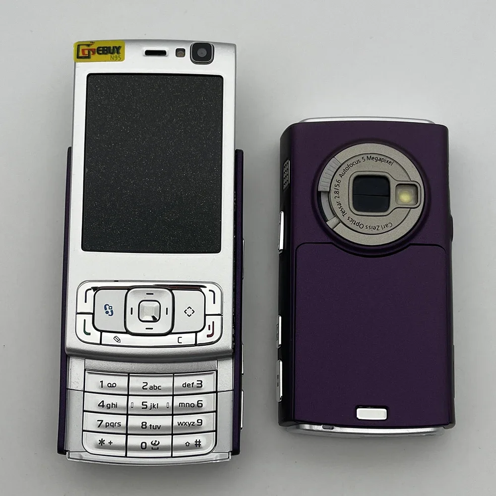 Original N95 GSM 2G 3G Slider Mobile Phone 2.6