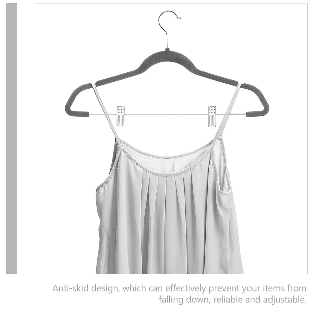 

4 Pcs Skirt Hangers Flocking Trouser Hanger Anti skid Jeans Accessories Storage Home Decor Practical Design
