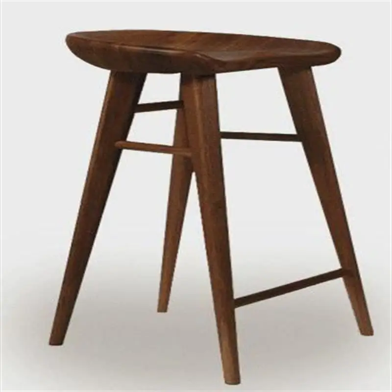 Kursi Bar Kayu Solid Kursi Bar Ruang Tamu Ergonomis Santai Kreatif Nordic Kursi Bar Nyaman Seni Furnitur Trendi De Bar