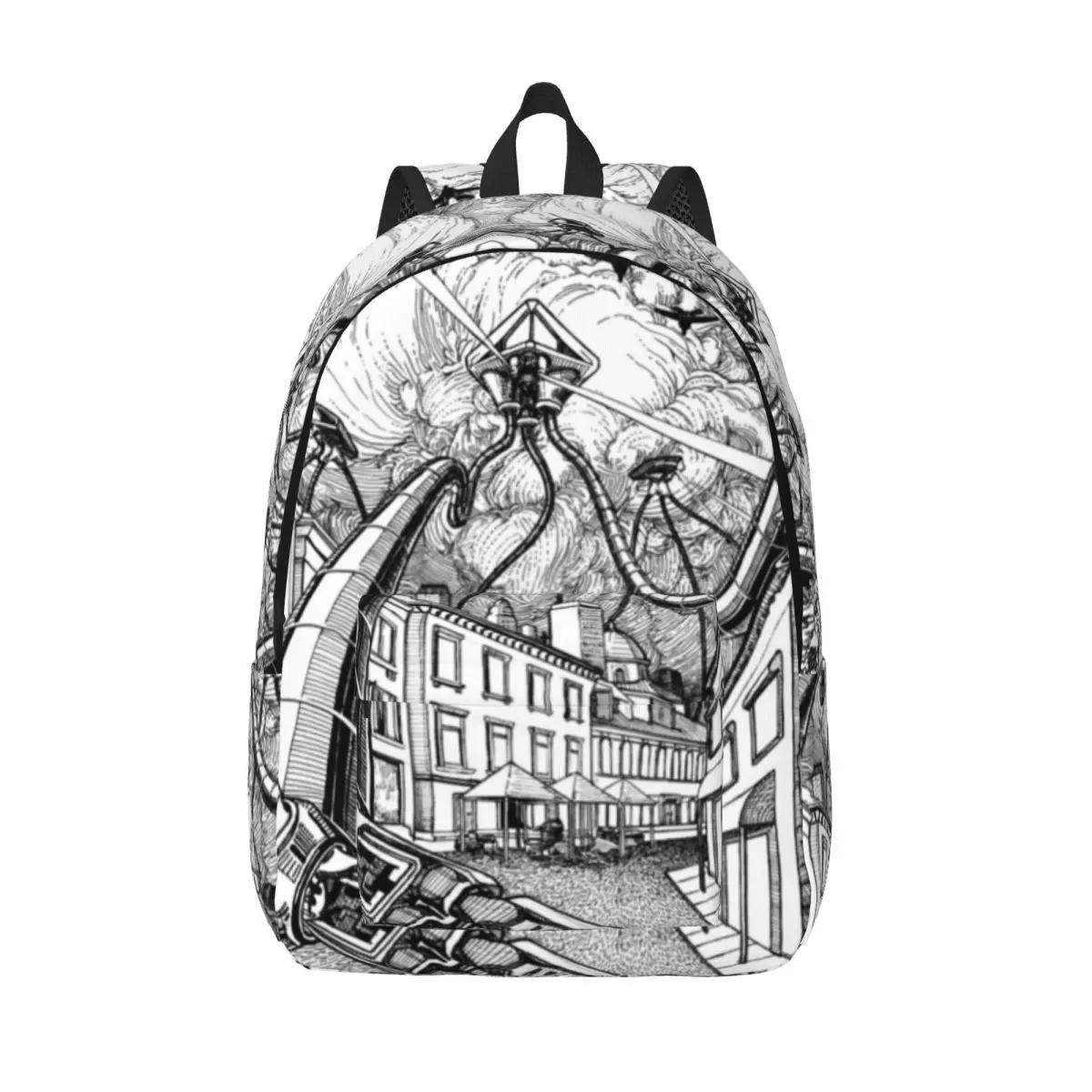 

War Of The Worlds-1729086863.7843883 Backpack Student Schoolbag for Men Women Laptop Canvas Bags