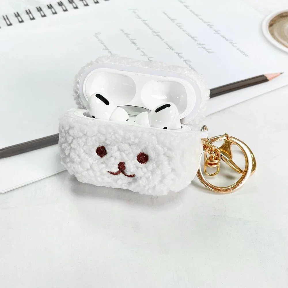 

For Airpods 4 Pro Case 2022 Cute Fluffy Dog Earphone Case Headphone Cover For Apple AirPod 3 2 Pro 2nd Generation Pro USB C Case