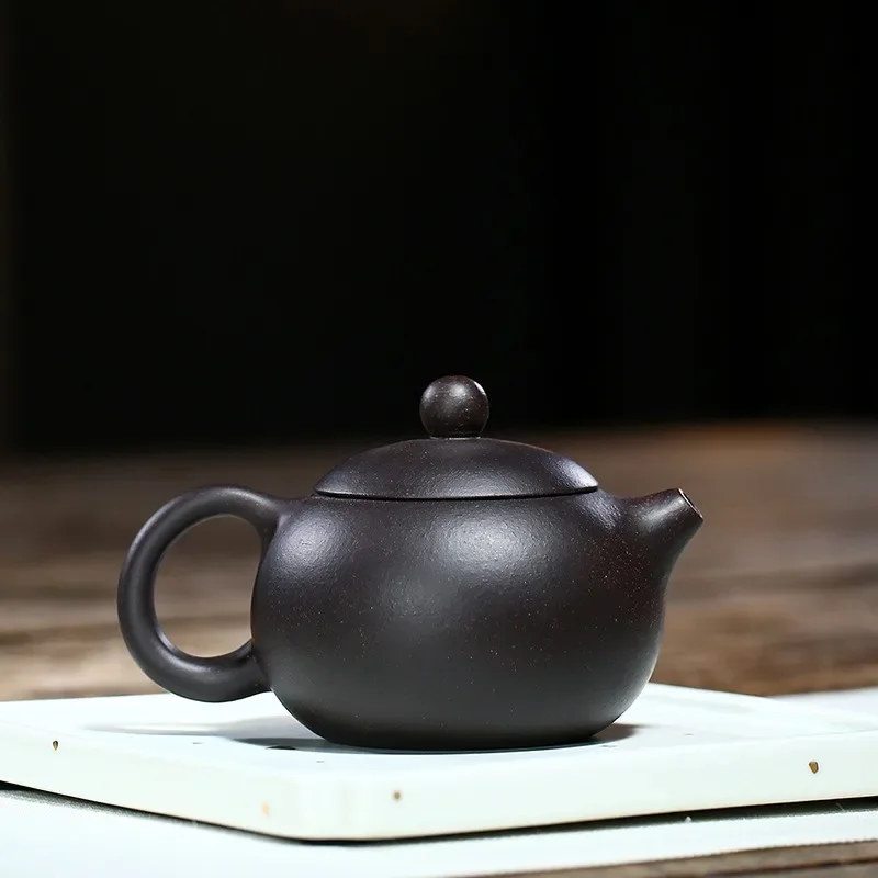 

Yixing Purple Clay Teapot Famous Handmade Ball Hole Filter Xishi Tea Pot Chinese Authentic Zisha Tea Set Kettle Customized Gifts