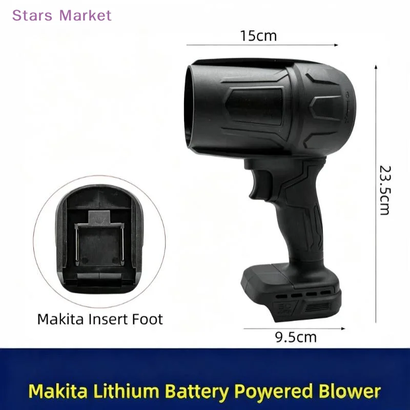 Air Blower Handheld Cordless Dust Blaster Snow & Leaf Sweeper Turbo Jet Cleaner For Car Drying Yard Dust Removal