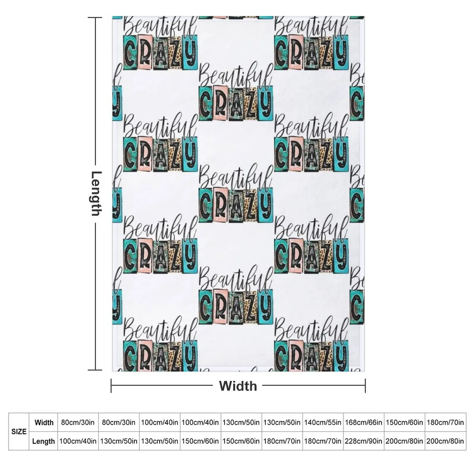 Beautiful crazy, Sublimation, Woman Throw Blanket couch cozy soft plush fuzzy picnic outdoor blanket
