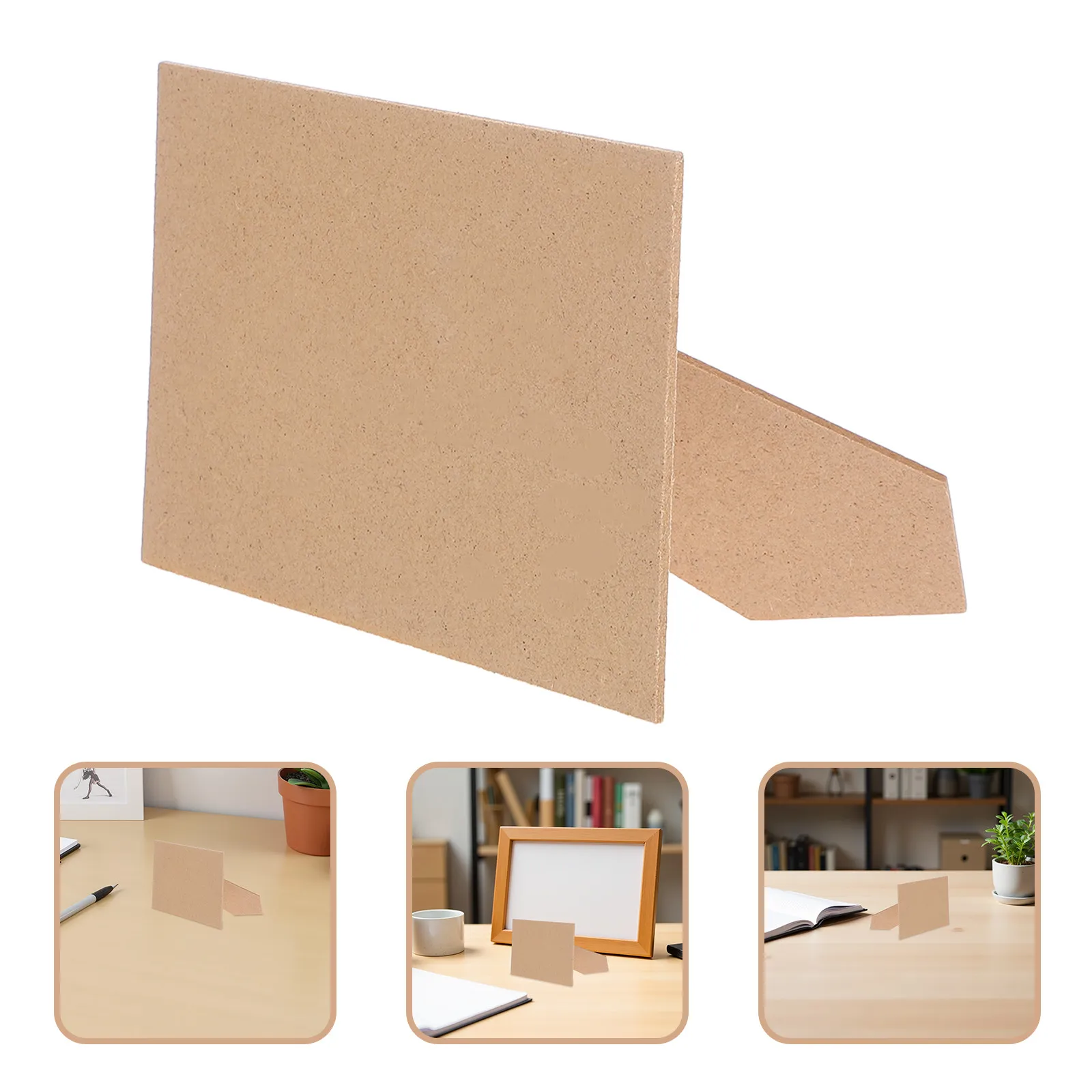 

3Pcs Picture Frame Easel Backs Self-Adhesive Easy Installation Photo Frame Support Home Office Tabletop Display Stand Khaki 5