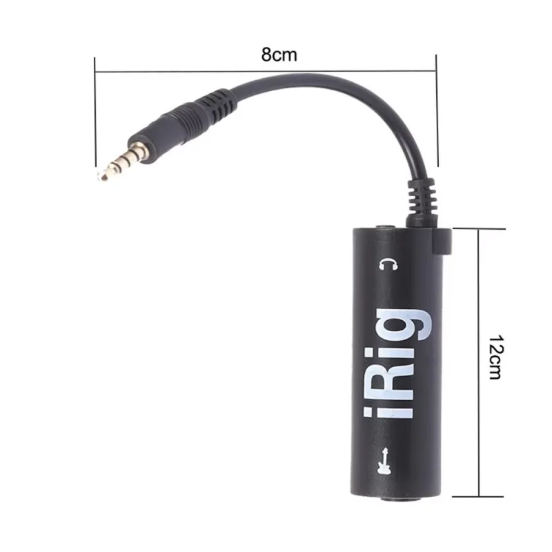 Miwayer Portable Guitar IRig Converter w/2-Channel /AUX Connectivity/for Phone,iPad,Guitar Audio Inteace Guitar Tuner