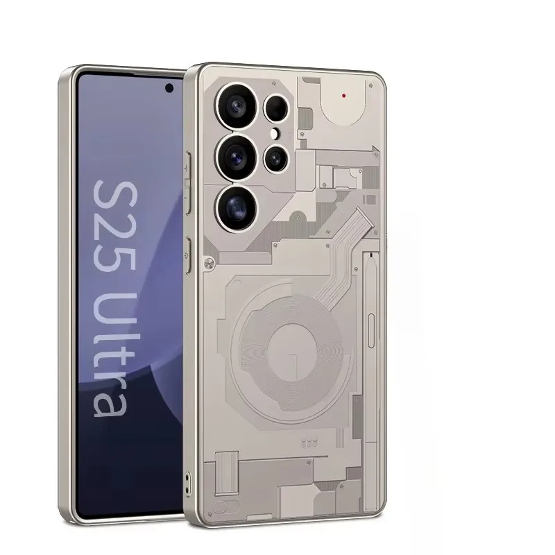 

Shockproof Hard Cover For Samsung Galaxy S25 Ultra S24 S23 5G Ultra Thin Frosted Texture Pattern Case All Inclusive Accessories