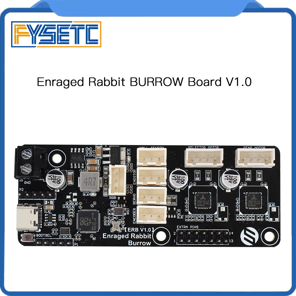 

FYSETC ERB Board with RP2040 MMU Enraged Rabbit BURROW board Feeder board 3d Printer Parts for Voron 2.4 trident ERCF