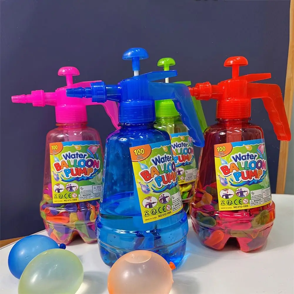 Attività all'aperto Air Water Bomb Balloon Pump Sand Pool Water Toys palloncini sigillanti automatici pompa a palloncino d'acqua facile da riempire