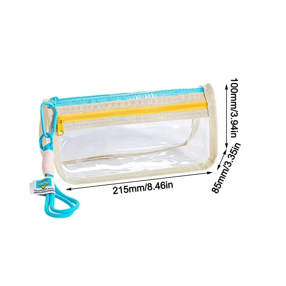 Detachable Large Capacity Pencil Case Portable Beauty Bag Stationery Pen Bag Aesthetic Ins Style Cosmetic Storage Bag