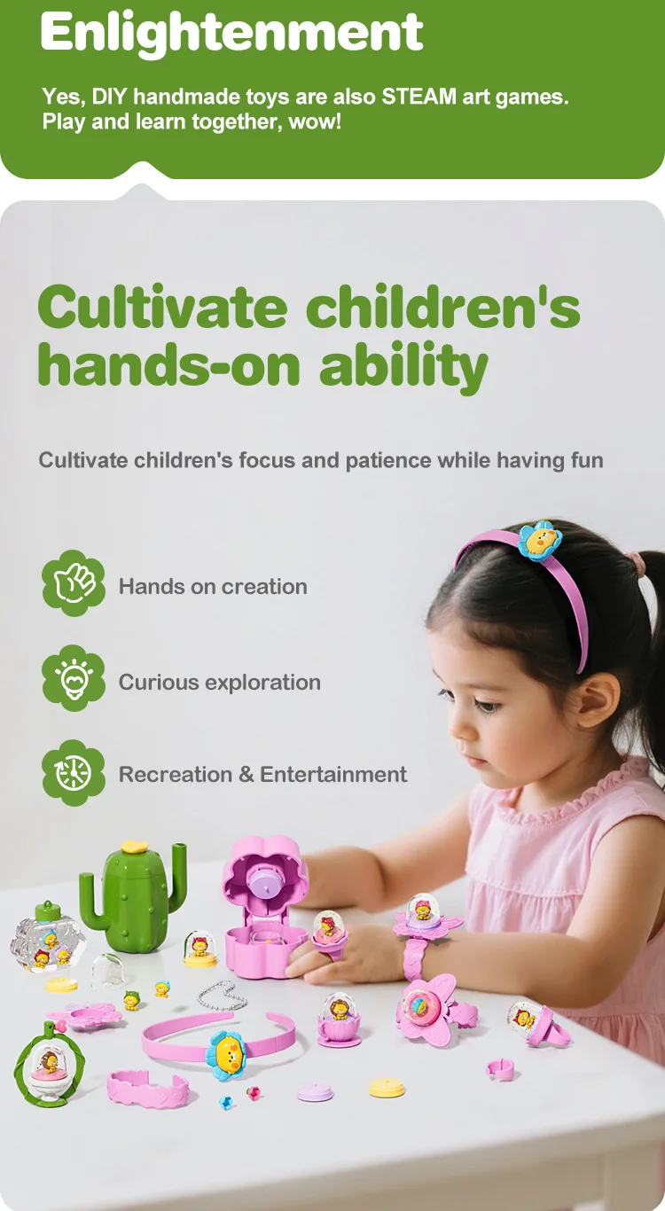 Jewelry Making Kit, Ring Pendant Handmade Craft Kits, Toy Set for Creative Craft Activities,Kids Girls Children