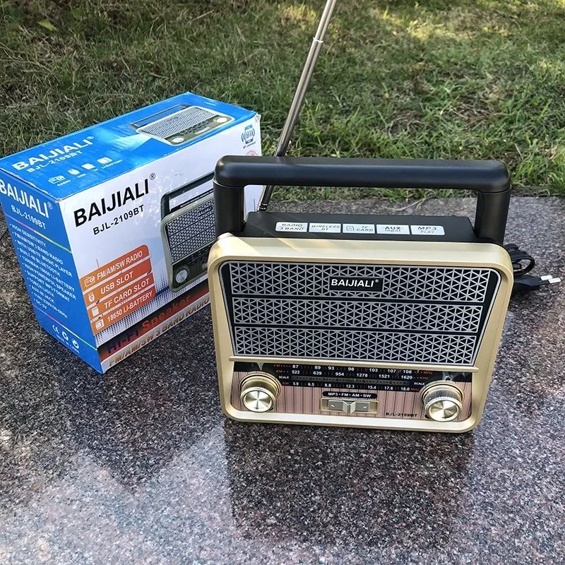 

Portable Vintage Radio Classic Retro FM AM SW Full Band Radios Receiver Wireless Bluetooth Speaker Support LED Llight TF USB AUX