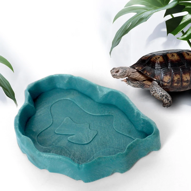 Reptile Food Bowl Worm Dish Plastic Pet Bowls Amphibian Feeder Mealworms Feeder