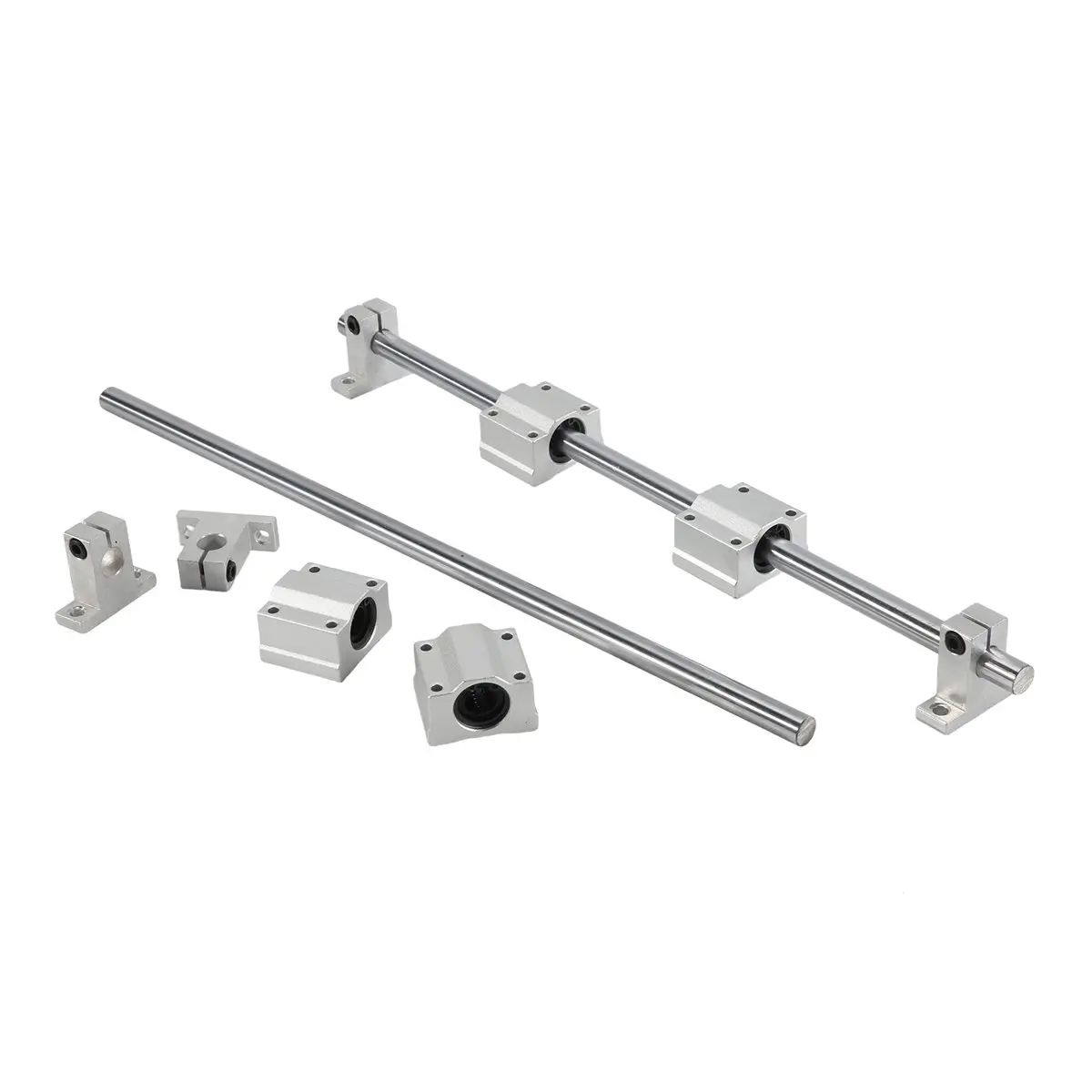 ✼10 Pieces / Set of Optical Axis Linear Axis OD12mm 400mm + SCS12UU Linear Bearing Seat + SK12 Bearing Support 12mm 400mm