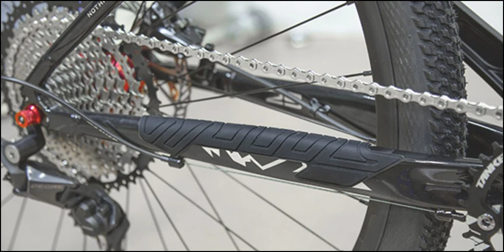 HEPPE Fahrradrahmen Kratzfester Schutzaufkleber MTB Rennrad Anti-Kratz-Aufkleber Fahrrad Silikon Schutz Kettenschutz – Detail 23