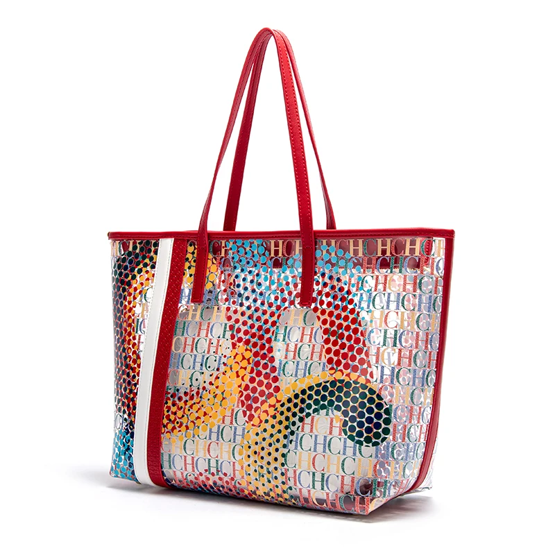 

Женская пляжная сумка C-H 2026: Большая вместительная дорожная сумка для лета, водонепроницаемая