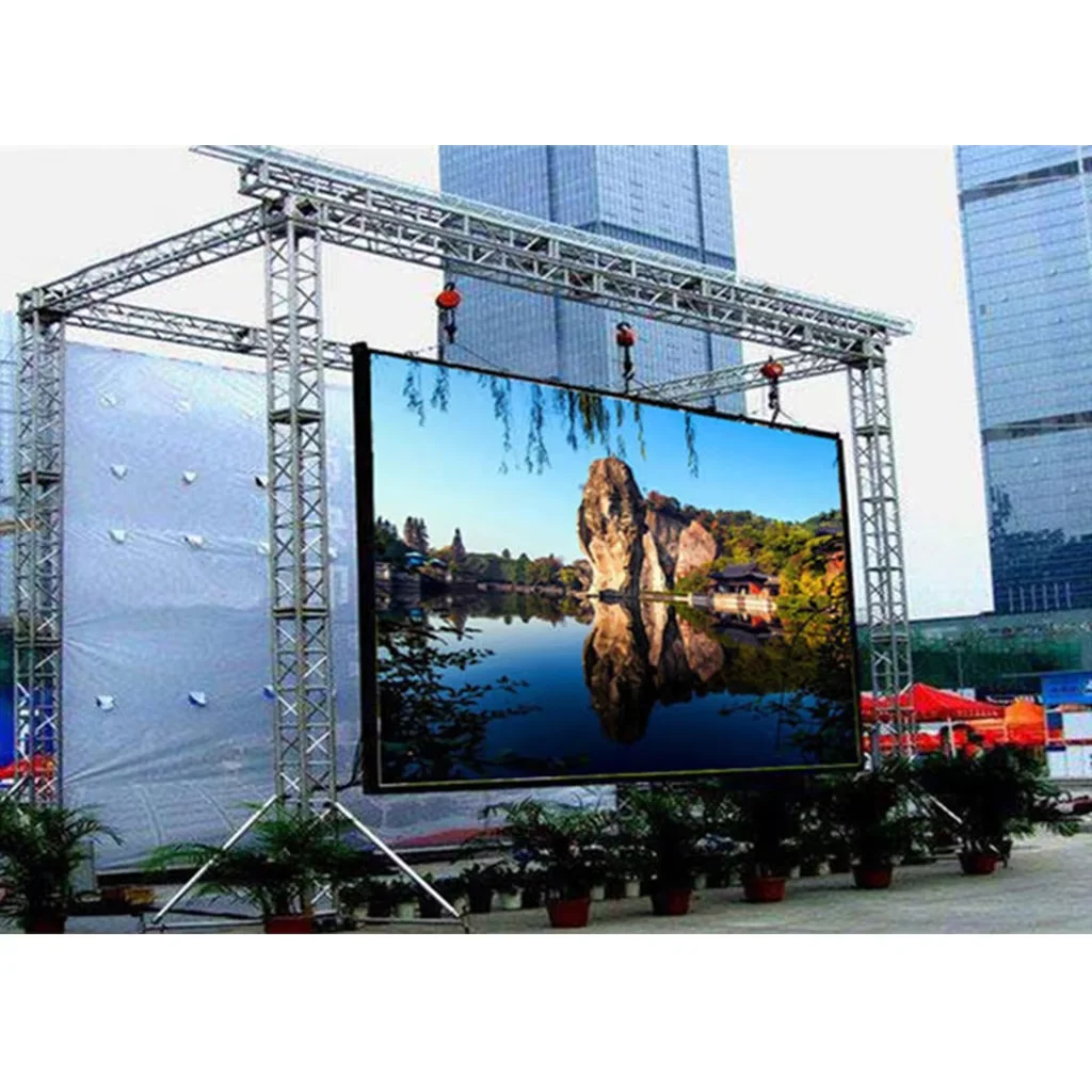 Outdoor Custom Waterproof LED Roll-up Display ScreenRental Outdoor LED Display Outdoor Visual Solutions Digital LED Displays Out