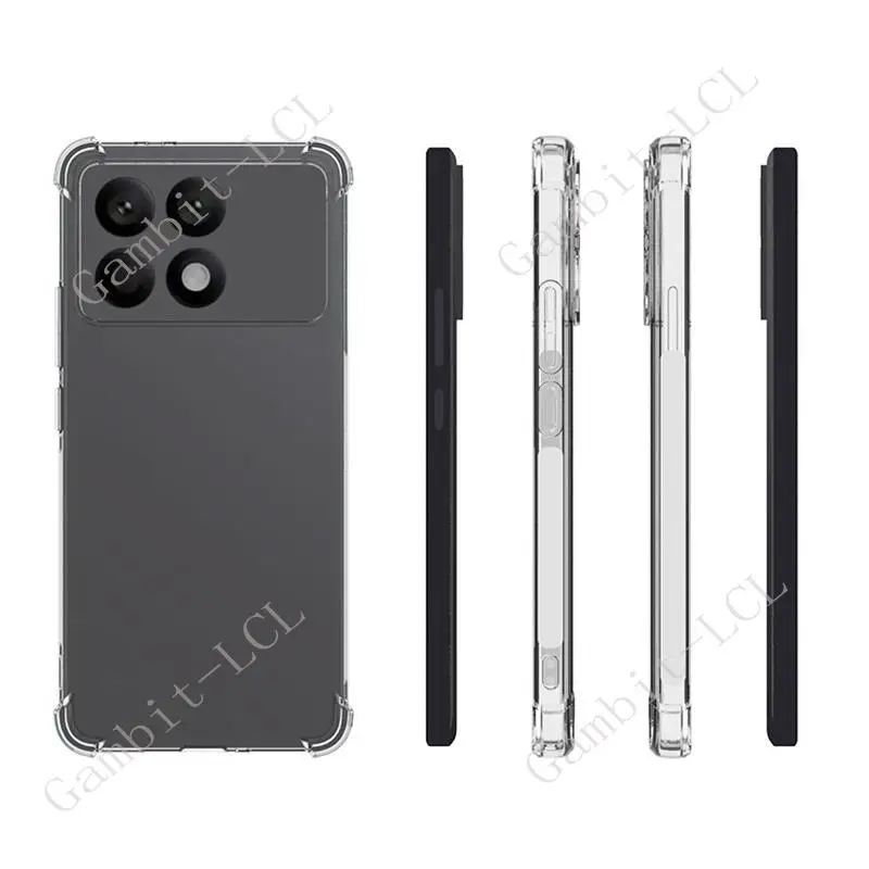 Anti-Falling Case For Xiaomi Redmi K70 Pro K70Pro Poco F6 Pro 5G Soft Silicone TPU Original Shockproof Back Cover ON Poco F6 Pro