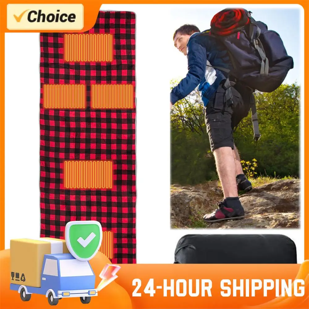 

Electric Heated Blanket 3 Adjustable Temperature Camping USB Heating Sleeping Mat with 5 Heating Zones Heating Sleeping Pad