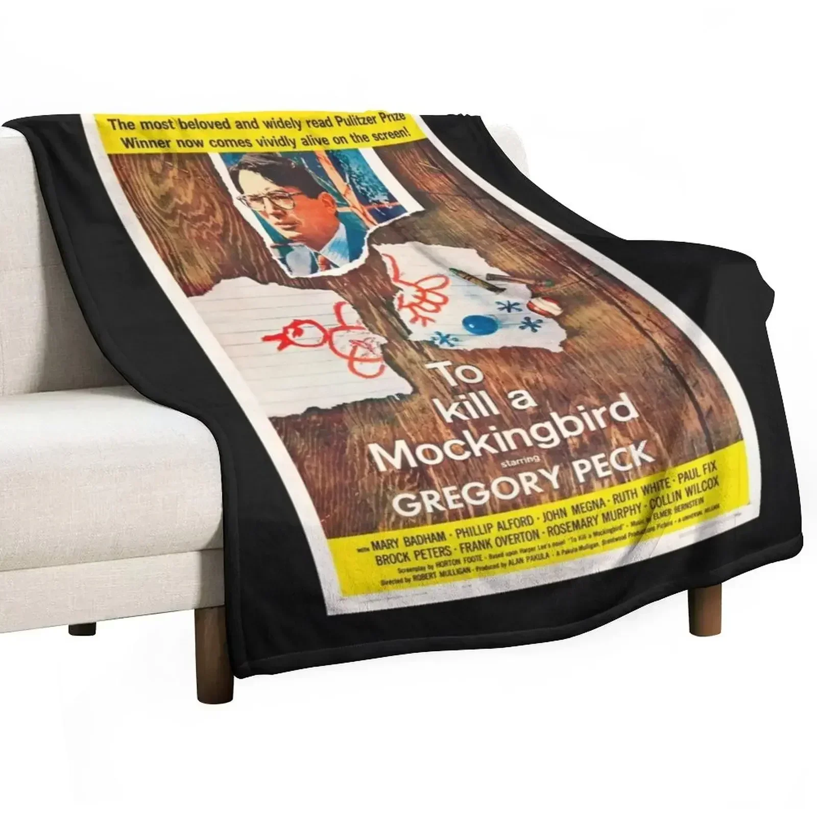 To Kill a Mockingbird Throw Blanket Summer wednesday Personalized Gift Cute Hairys Comforter Blankets