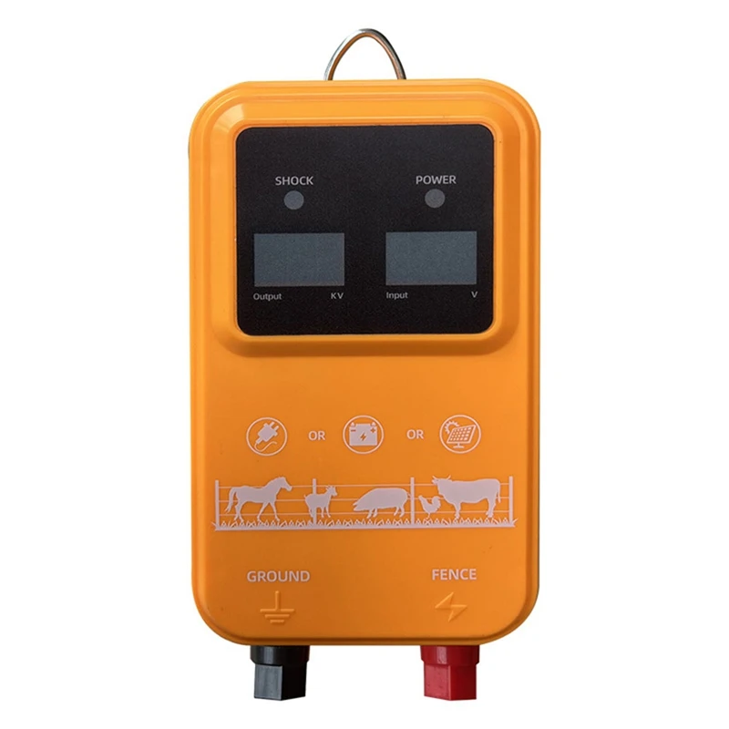 

Электрический забор 15 км, домашний скот, 12 кВ, высоковольтный импульсный контроллер, ферма, крупный рогатый скот, овца, птица, несъемная безопасность, вилка стандарта США-VVNB