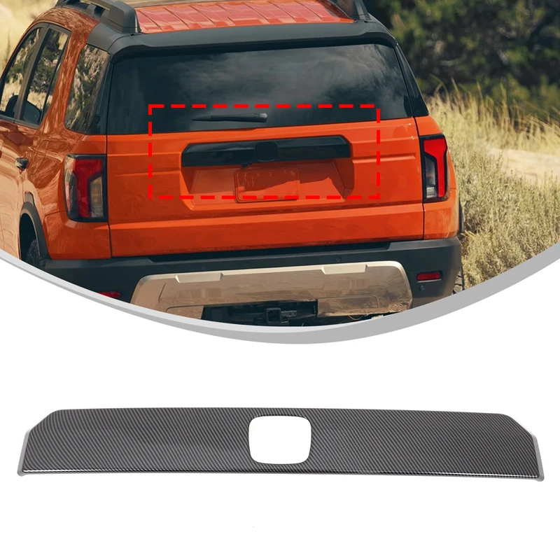 

For Honda Passport 2026 Car Tailgate Decorative Strip ABS Carbon Fiber Automotive Modification Accessories