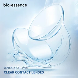 Bio-essence 1 Pair Contact Lenses with Diopters Lenses Correction With Degree Transparent Lenses With Prescription Yearly Lenses