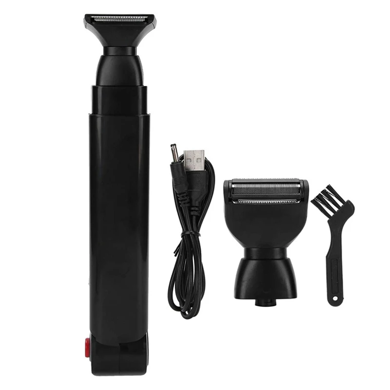 

Long-handled waterproof men's back shaving razor, battery-powered hair trimmer for body hair, folding back-shaving tool