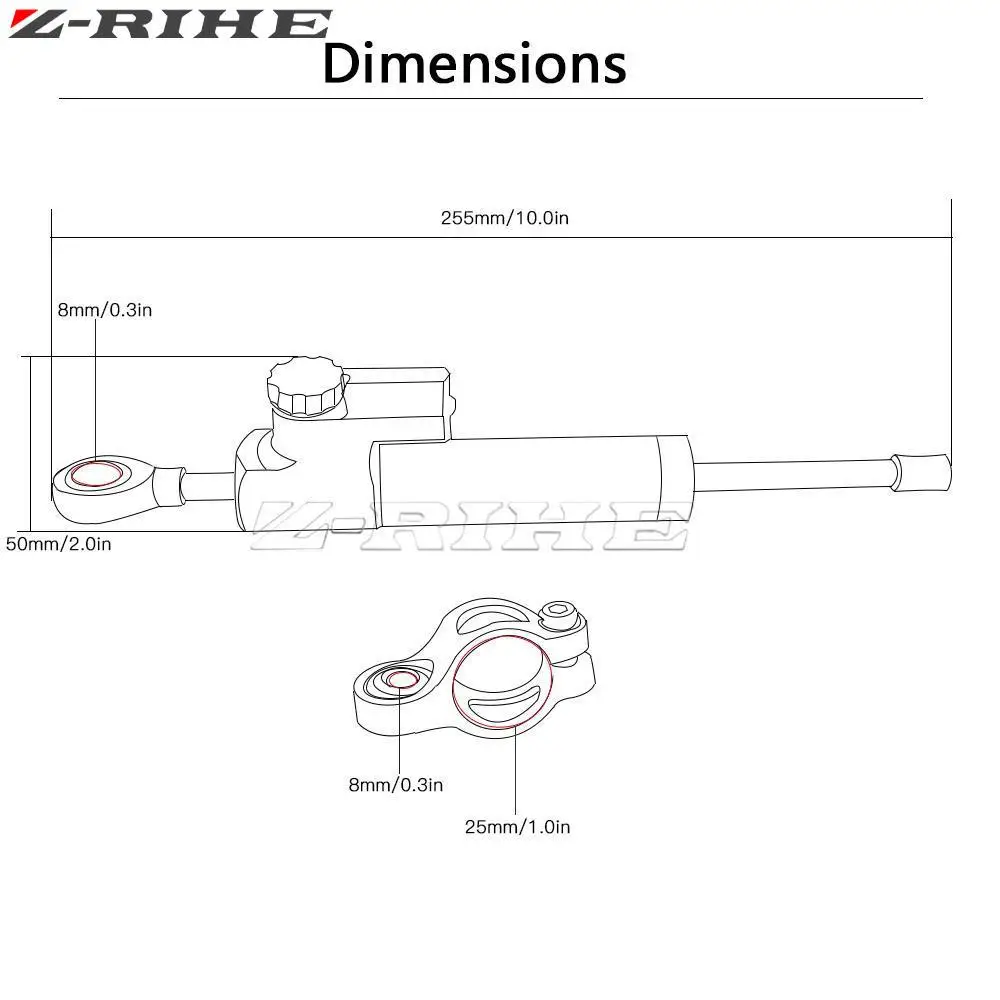 Universal Motorcycle Aluminum Adjustable Steering Damper Stabilizer For YAMAHA Tracer 900 GT 2016 2017 2018 2019 2020 2021 2022