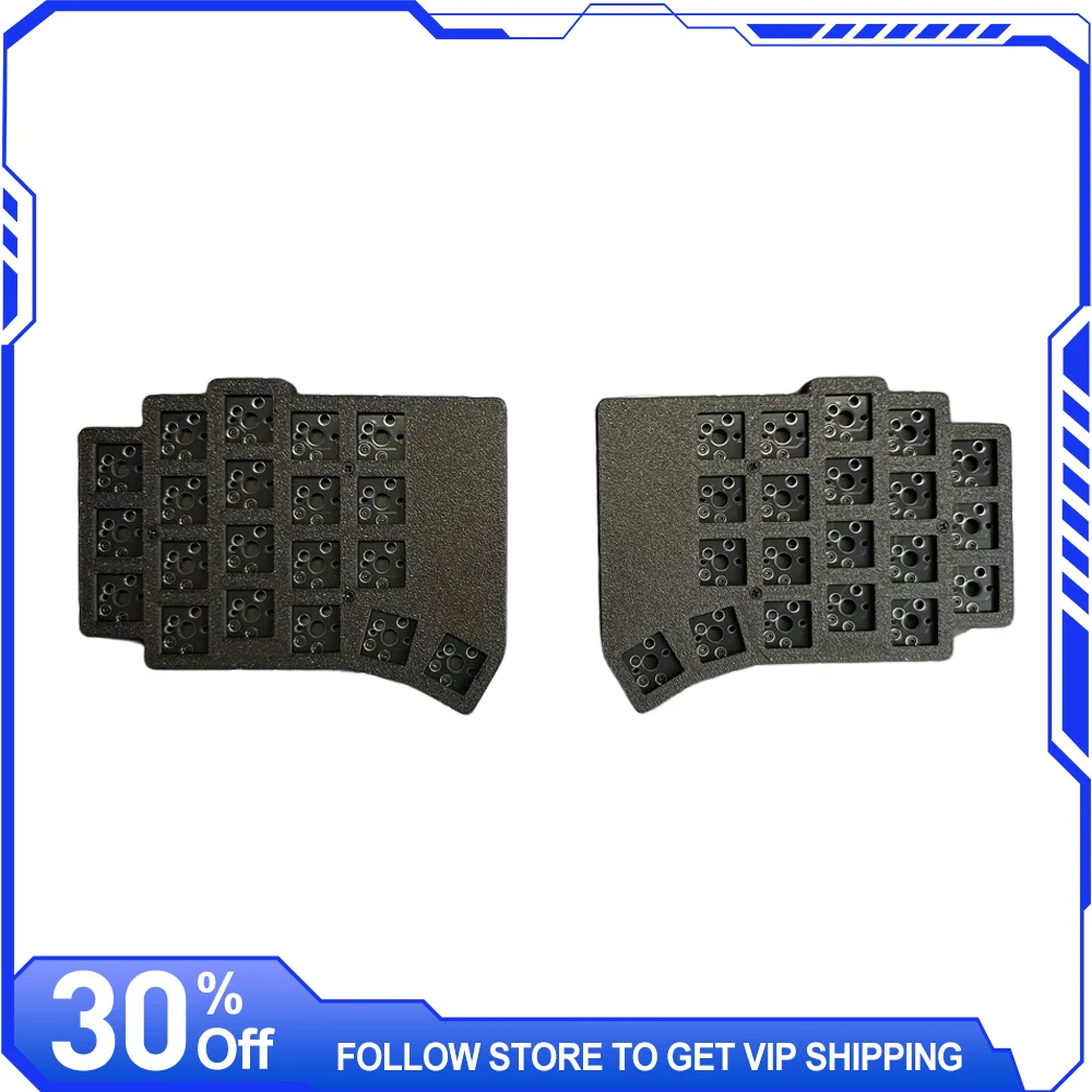 

KeebNerd Flake Split Механическая клавиатура Комплект 58/46/40 клавиш 200 мАч Индивидуальные ZMK Studio Key Change Аксессуары для ноутбуков для киберспорта