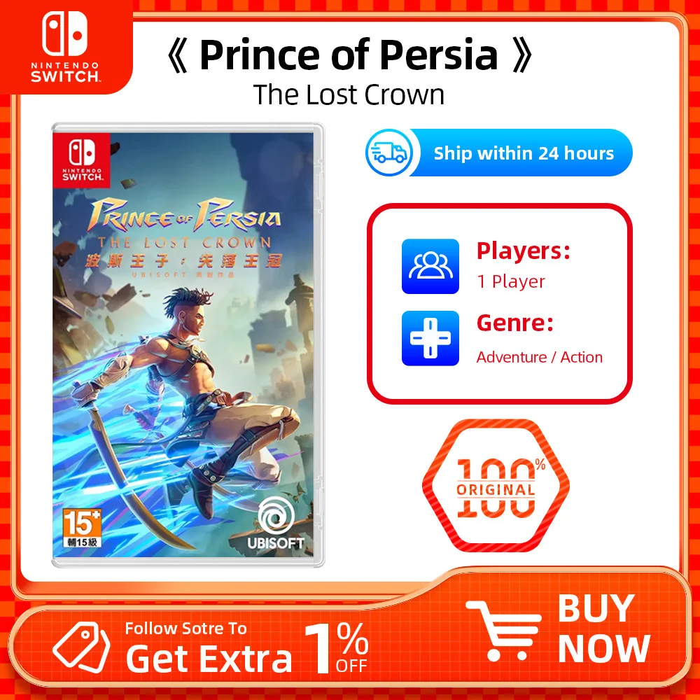  Switch Nintendo Game Deals - Prince Of Persia: The Lost Crown -  Nintendo Switch OLED Switch Lite Switch Game Card Physical