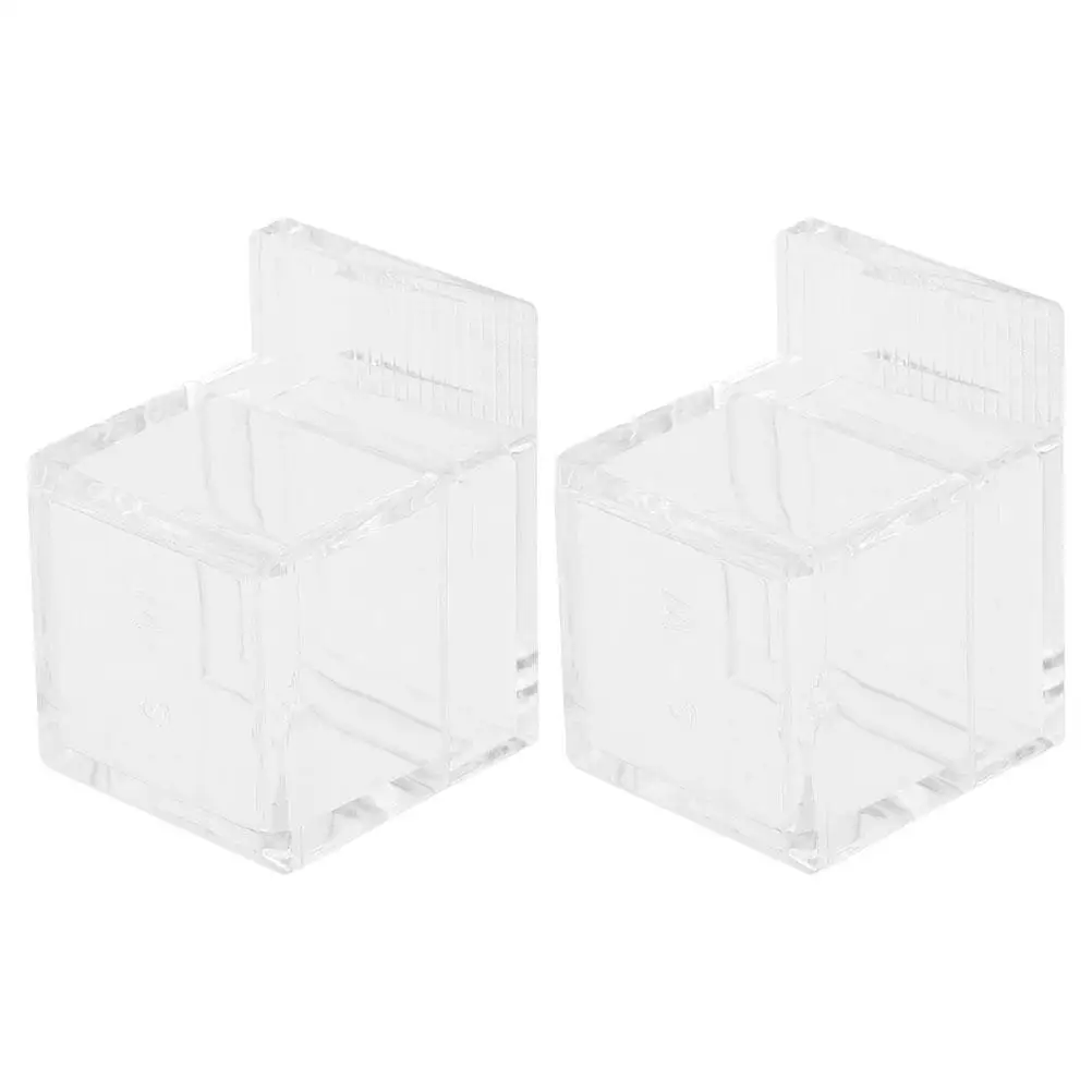 

Pet Water Feeder 2 Pcs Acrylic Reptile Dispenser Dish Lizard Bowls Supplies Ant Habitat Tool Large Capacity Multifunctional Easy