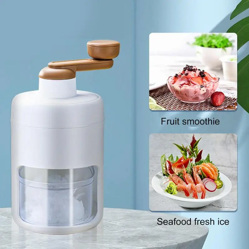 Portable Ice Crusher Homemade Slushies Ice Cream Hand Shaved Snow Cone Machine Without Electricity Practical Slushies Diy Device