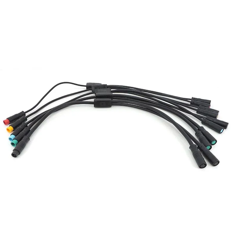 M8 wasserdichter 1-Stecker-auf-2-Buchsen-DC-Splitter-Sensor-Steckverbinder für E-Bikes, 2/3/4/5/6-polig, Elektrofahrrad-Verbindungskabel, E-Bike-Stecker – Detail 15
