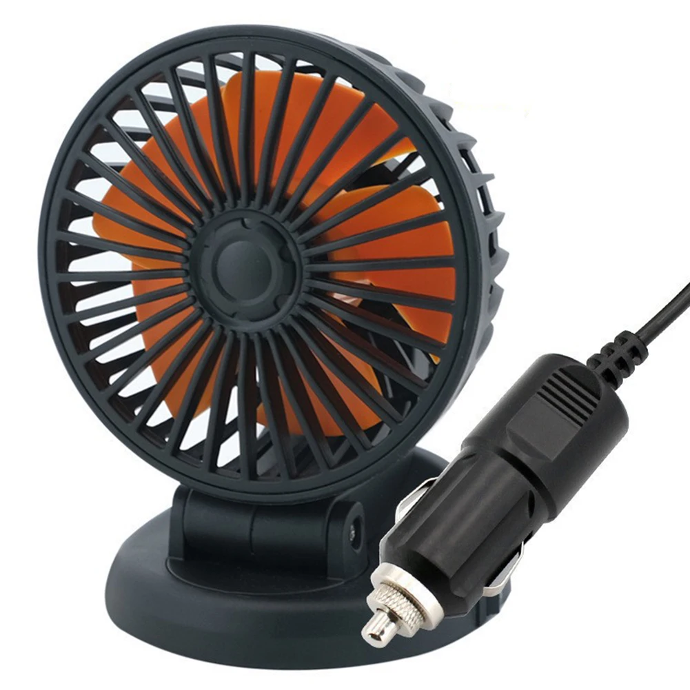 

Car Electric Fan 12/24V Large Truck Car USB Interface Air Conditioning Small Fan Encrypted Grid Safety Protection