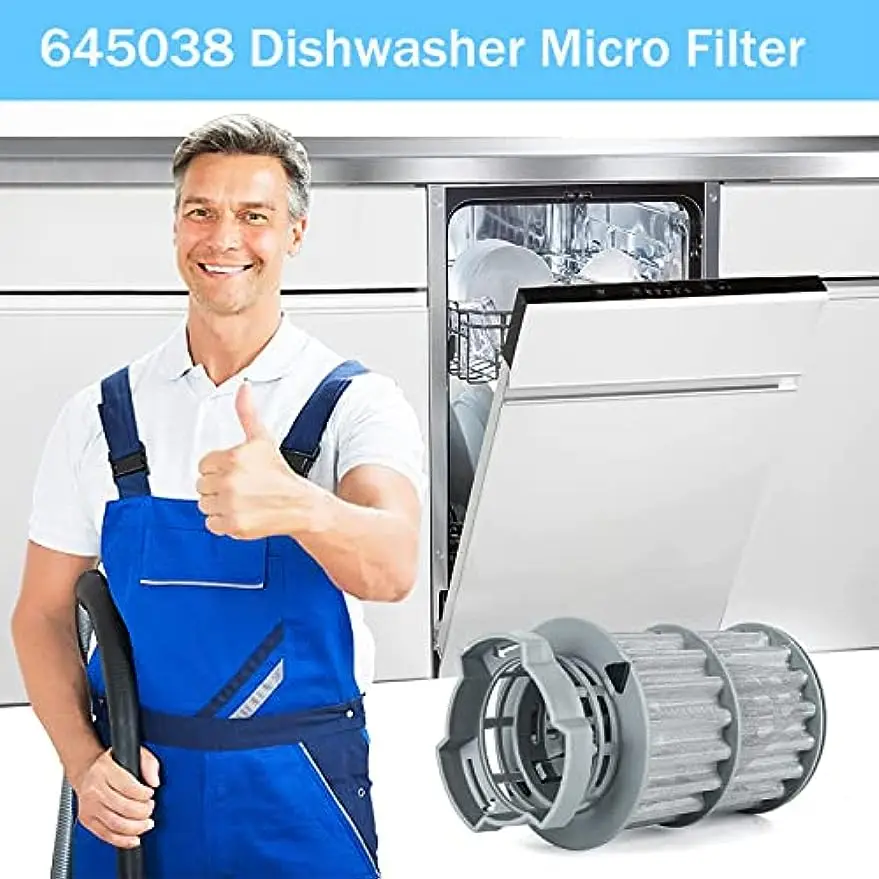 645038 Filter mikro cocok untuk mesin cuci piring Bosch Kenmore