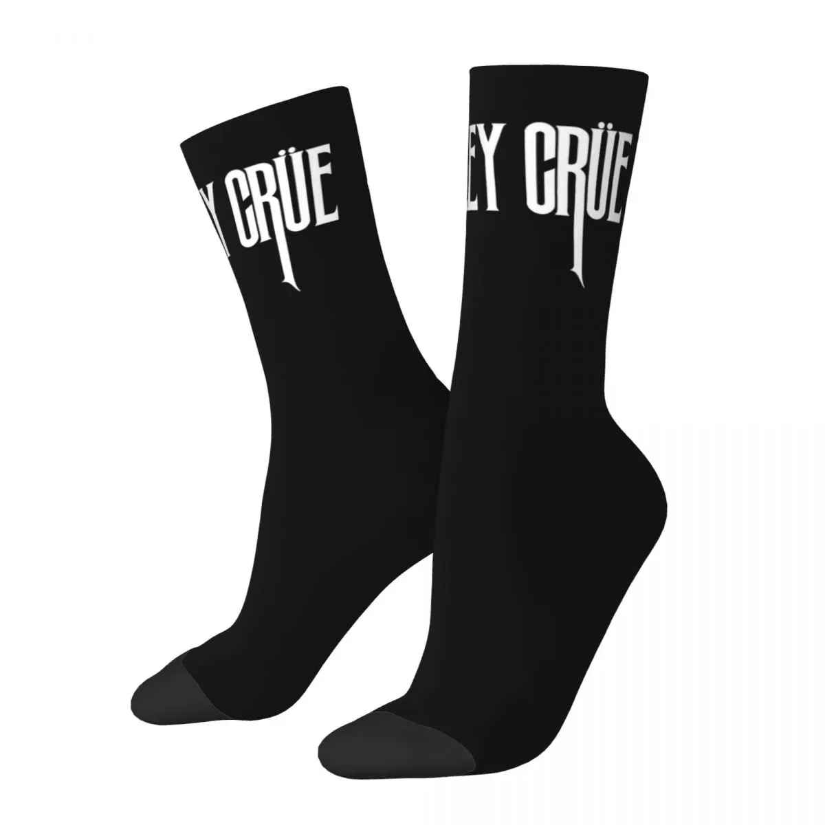 Autumn Winter Funny Unisex Motley Crues Metal Socks Non-slip Football Socks