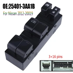 Front Left Electric Power Master Window Switch Lifter Control Button Parts for Nissan Versa 2012-2019 Car Accessories 254013AA1B