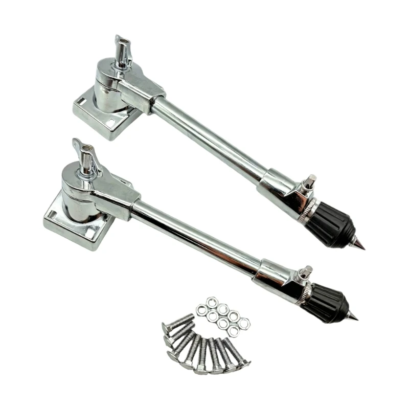 2Pcs Nonslip Bass Drum Feet Metal Drum Leg For Live Performances And Practice