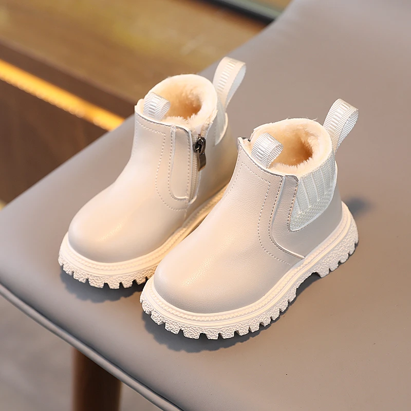 

Autumn Winter Baby Kids Short Boots Super Warm Boys Girls Shoes Pu Leather Children Boots Fashion Toddler Boots Kids Snow Shoes