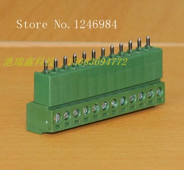 [SA]DECA Taiwan Progressive Alliance 3.81MM straight leg 12 green terminal blocks MC420 ME040--20pcs/lot