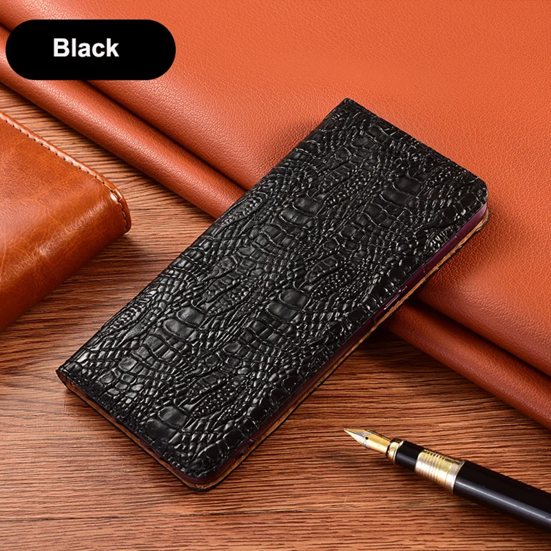 Crocodile Claw Genuine Leather Case For Samsung Galaxy M30 M40 M52 M32 M22 M51 M23 M33 M53 M62 Magnetic Flip Cover Phone Cases