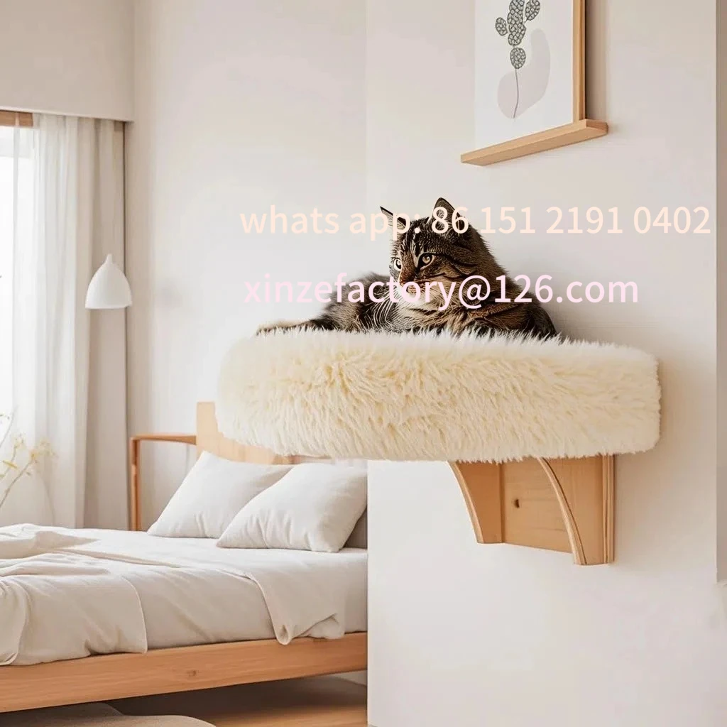 

Customizable Wall Wooden Cat Space, Small Pet Bed Cat Furniture, Winter Cat with Supports